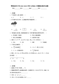 青海省西宁市2022-2023学年七年级上学期期末数学试题