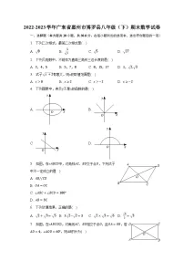 2022-2023学年广东省惠州市博罗县八年级(下)期末数学试卷(含解析)
