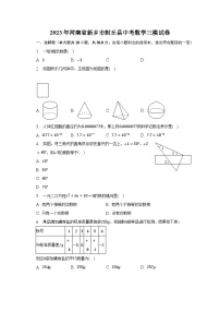 2023年河南省新乡市封丘县中考数学三模试卷（含解析）