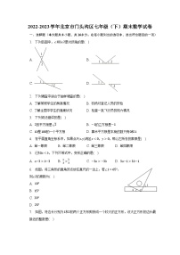 2022-2023学年北京市门头沟区七年级（下）期末数学试卷-普通用卷