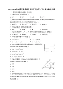 2022-2023学年四川省成都市青羊区七年级（下）期末数学试卷（含解析）