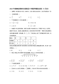 2023年湖南省株洲市茶陵县中考数学模拟试卷（5月份）（含解析）