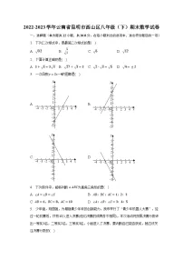 2022-2023学年云南省昆明市西山区八年级（下）期末数学试卷