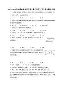 2022-2023学年福建省泉州市惠安县八年级（下）期末数学试卷-普通用卷