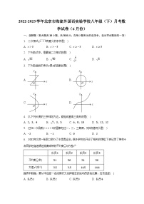 2022-2023学年北京市海淀外国语实验学校八年级（下）月考数学试卷（6月份）（含解析）