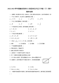 2022-2023学年福建省龙岩市上杭县东北片区八年级（下）期中数学试卷（含解析）
