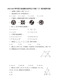 2022-2023学年四川省成都市成华区八年级（下）期末数学试卷（含解析）