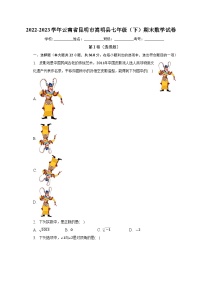 云南省昆明市嵩明县2022-2023学年七年级下学期期末数学试卷（含答案）