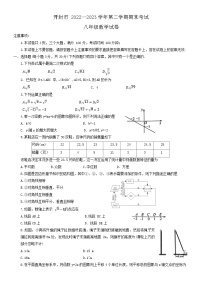 河南省开封市2022-2023学年八年级下学期期末考试数学试卷（含答案）