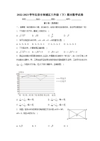 2022-2023学年北京市东城区八年级（下）期末数学试卷（含解析） (1)