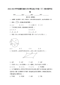 2022-2023学年新疆乌鲁木齐市等五地八年级(下)期末数学试卷(含解析)