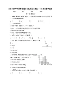 2022-2023学年河南省商丘市民权县七年级（下）期末数学试卷（含解析）