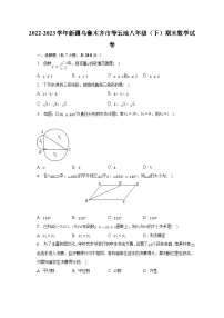2022-2023学年新疆乌鲁木齐市等五地八年级(下)期末数学试卷(含解析)