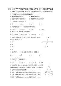 2022-2023学年广东省广州市天河区七年级（下）期末数学试卷（含解析）