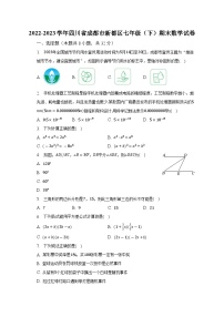 2022-2023学年四川省成都市新都区七年级（下）期末数学试卷（含解析）