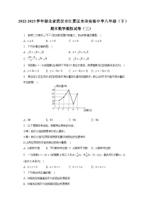 2022-2023学年湖北省武汉市江夏区光谷实验中学八年级（下）期末数学模拟试卷（三）-普通用卷