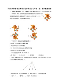 2022-2023学年云南省昆明市西山区七年级（下）期末数学试卷（含解析）