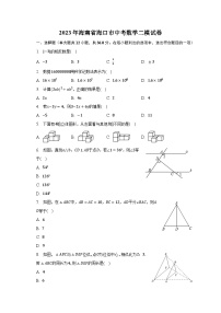 2023年海南省海口市中考数学二模试卷（含解析）