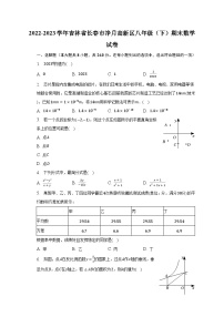 2022-2023学年吉林省长春市净月高新区八年级（下）期末数学试卷（含解析）