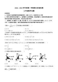 山东省菏泽市单县2022-2023学年九年级上学期期末数学试题（含答案）