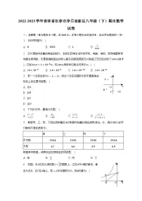 吉林省长春市净月高新区2022-2023学年八年级下学期期末数学试卷（含答案）