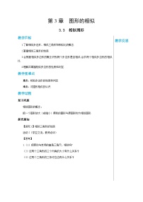 湘教版九年级上册3.3 相似图形优质教案及反思