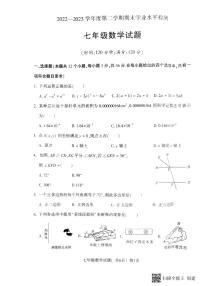 山东省聊城市莘县2022-2023学年七年级下学期7月期末数学试题