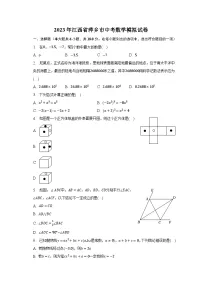 2023年江西省萍乡市中考数学模拟试卷(含解析)