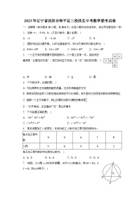 2023年辽宁省沈阳市和平区三校优生中考数学联考试卷（含解析）