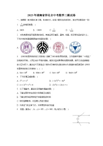 2023年湖南省怀化市中考数学三模试卷（含解析）