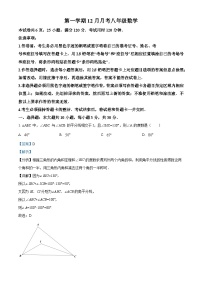 八年级上学期12月月考数学试题（解析版）