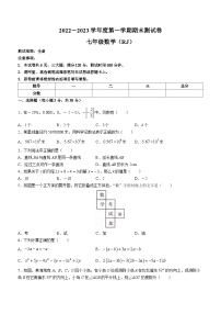 河南省周口市西华县西华县致远外国语学校2022-2023学年七年级上学期期末数学试题（含答案）