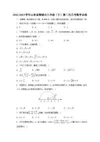 2022-2023学年山东省聊城市八年级(下)第二次月考数学试卷(含解析)