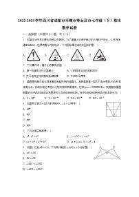 2022-2023学年四川省成都市邛崃市等五县市七年级（下）期末数学试卷（含解析）