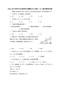 2022-2023学年江苏省常州市溧阳市八年级（下）期末数学试卷（含解析）