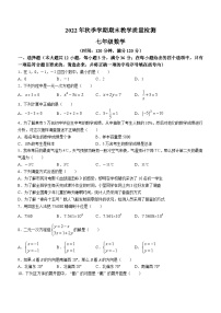 广西壮族自治区贺州市昭平县2022-2023学年七年级上学期期末数学试题（含答案）