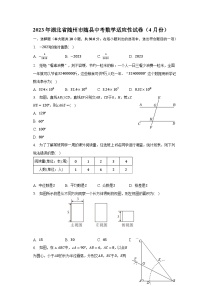 2023年湖北省随州市随县中考数学适应性试卷（4月份）（含解析）