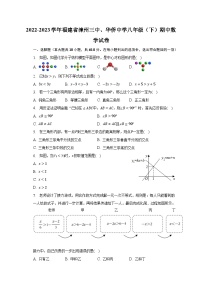 2022-2023学年福建省漳州三中、华侨中学八年级（下）期中数学试卷（含解析）