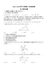 山东省滨州市阳信县集团校联考2022-2023学年八年级下学期3月月考数学试题（含答案）