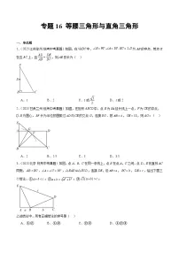 2023年中考数学真题分类汇编——专题16 等腰三角形与直角三角形（全国通用）