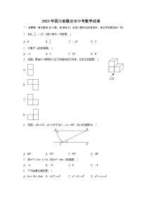 2023年四川省雅安市中考数学试卷（含解析）