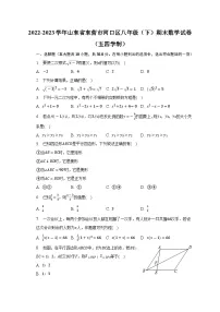 山东省东营市河口区2022-2023学年八年级下学期期末数学试卷（五四学制）（含答案）