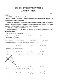河北省唐山市路北区2022-2023学年九年级上学期期末数学试题(含答案)