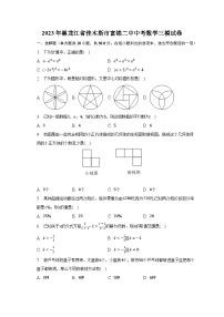 2023年黑龙江省佳木斯市富锦二中中考数学三模试卷（含解析）