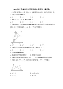 2023年江苏省苏州中学园区校中考数学二模试卷（含解析）