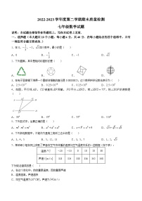 山东省济南市东南片区2022-2023学年七年级下学期期末数学试题（含答案）