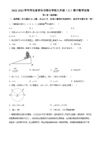 河北省邢台市部分学校2022-2023学年九年级上学期期中数学试卷