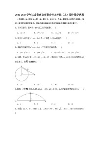 2022-2023学年江苏省南京市联合体九年级（上）期中数学试卷