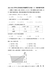 2022-2023学年江苏省南京市建邺区九年级（上）期末数学试卷