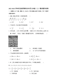 河北省邯郸市永年区2022-2023学年七年级(上)期末数学试卷